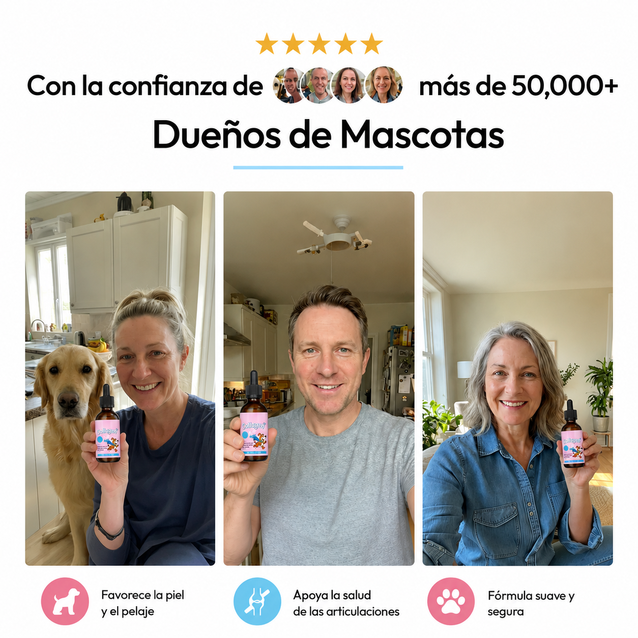 Colágeno Líquido para Perros | Articulaciones, Pelaje y Vitalidad