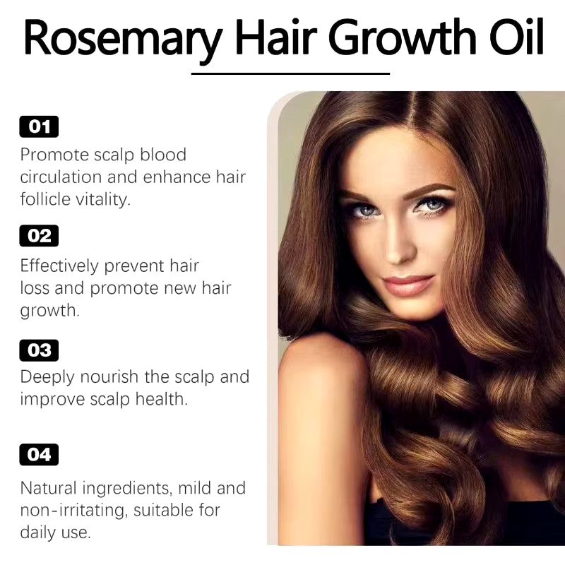 60Ml Rosemary Dense Hair Essential Oil Veganic Lavender Repair Hairs Damage Prevent Hair Loss Smooth Hairs Nourish Hair Care Oil