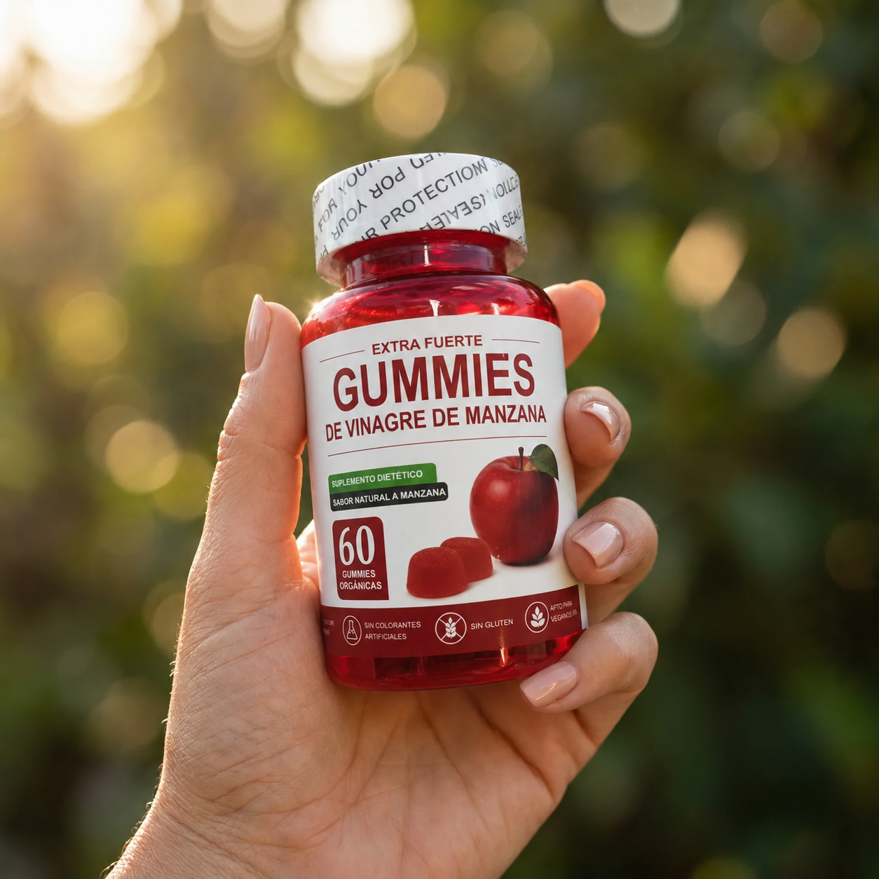 Equilibrio Digestivo con Gominolas de Vinagre de Manzana