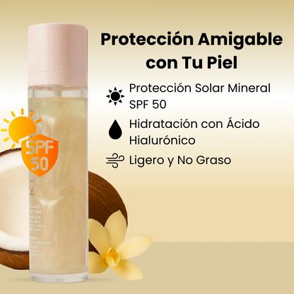 Spray Solar SPF 50 Sin Arruinar tu Maquillaje