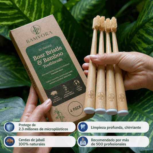 Cepillo Dental Natural Sin Cerdas de Plastico
