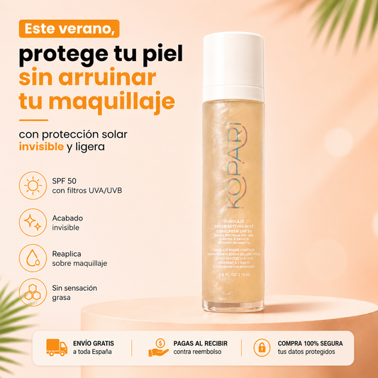 Spray Solar SPF 50 Sin Arruinar tu Maquillaje 75ML