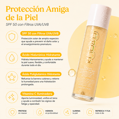 Spray Solar SPF 50 Sin Arruinar tu Maquillaje 75ML